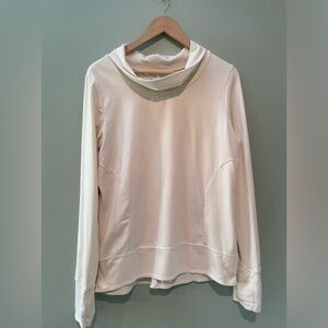 Prana Mock Neck Ivory Pullover Suze Large Excellent Condition